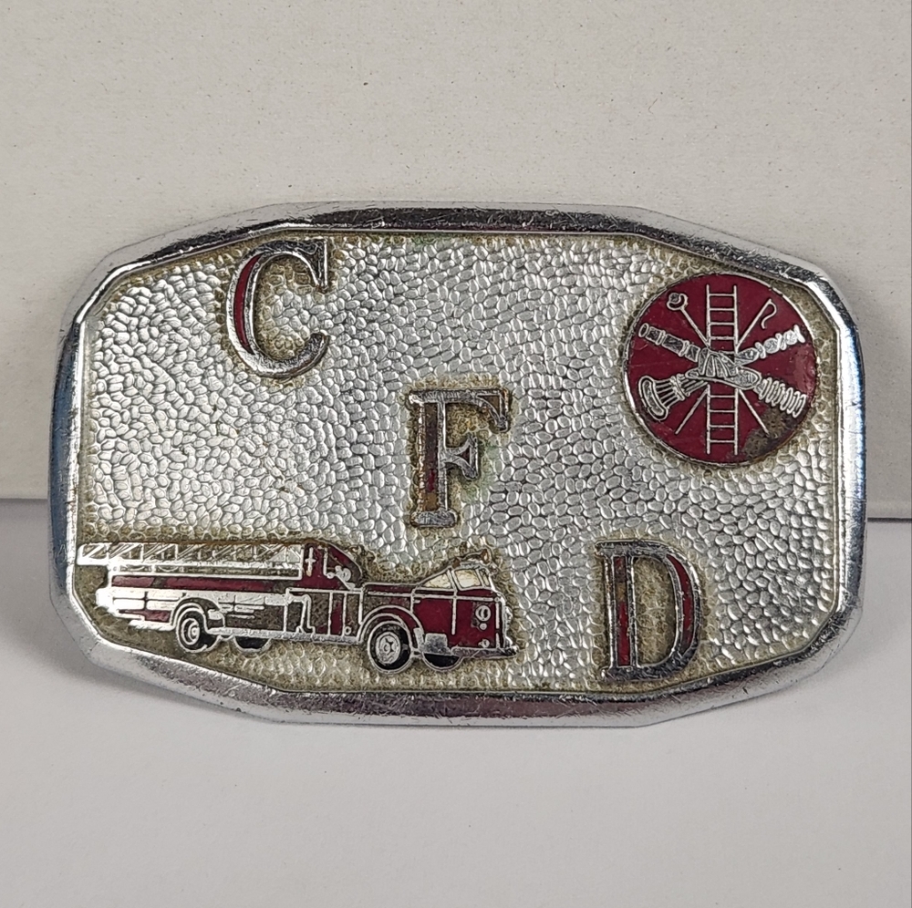 Vintage Chambersburg Pennsylvania PA CFD Fire Department Belt Buckle